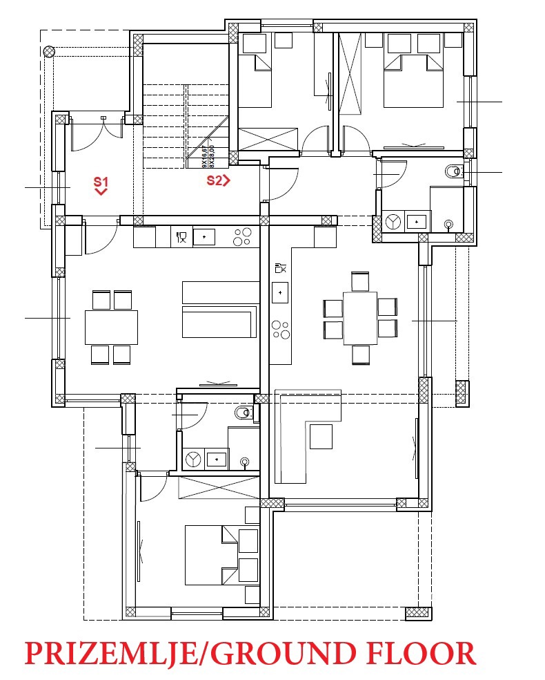 VODICE – TERRENO EDIFICABILE 748 m² CON PERMESSO DI COSTRUIRE DEFINITIVO, POSIZIONE TOP!
