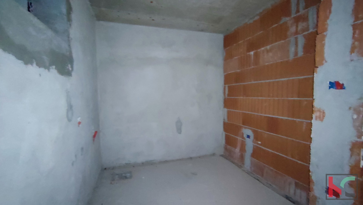 Istria, Medulin, villa moderna con piscina in costruzione, vista sulla baia di Medulin