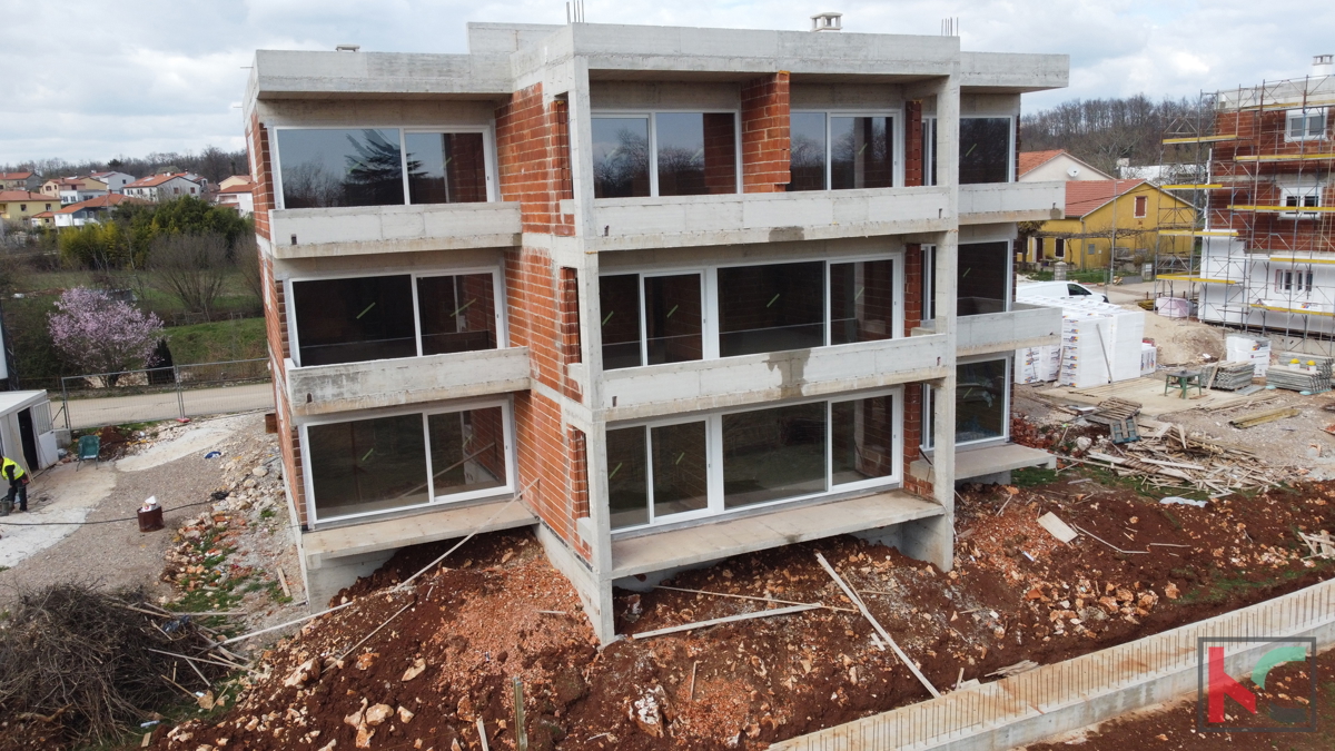 Istria, Gimino, appartamento 59,62m2 in una nuova costruzione, primo piano, #vendita