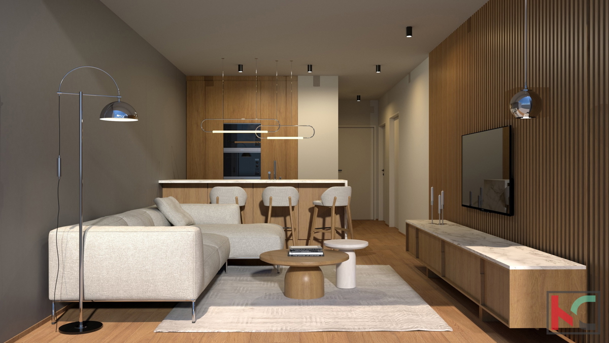 ISTRA, ŠIJANA, APPARTAMENTO FUNZIONALE 73,19M2 APPARTAMENTO CON LOGGIA E GARAGE, #VENDITA