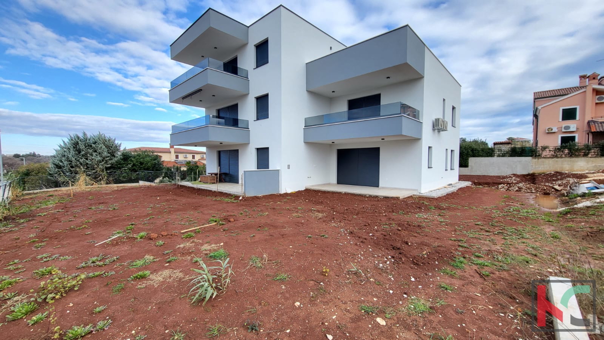 Istria - Premantura - Volme, appartamento 75m2 in un lussuoso edificio nuovo con vista mare