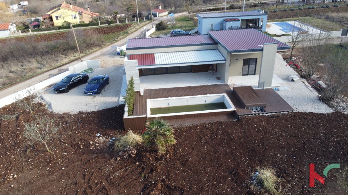 Istria, Gimino, moderna casa ad un piano con piscina, #vendita
