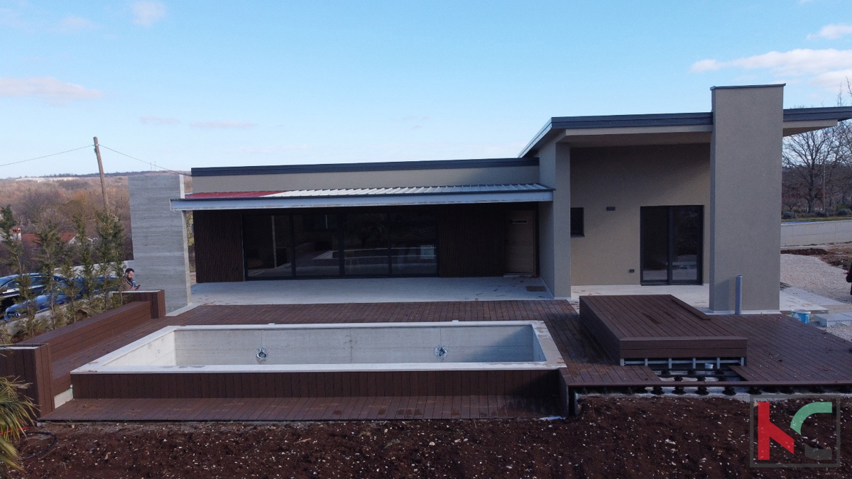 Istria, Gimino, moderna casa ad un piano con piscina, #vendita