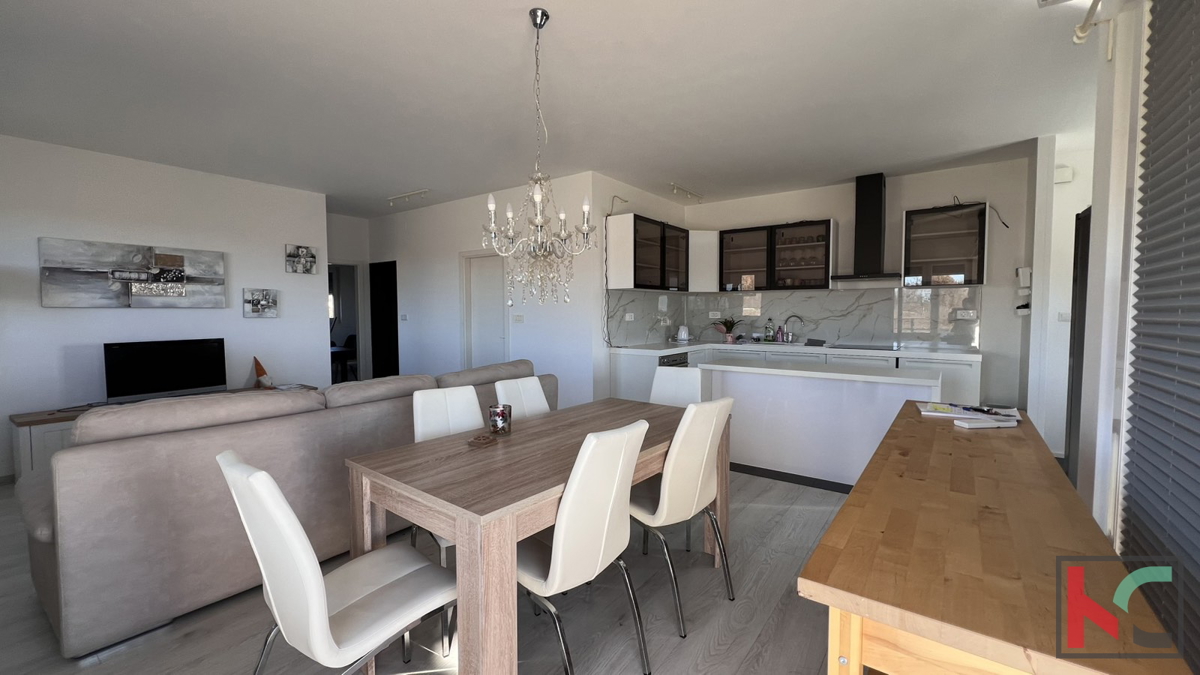 #Istria, Gimino, #vendita grazioso appartamento trilocale con vista aperta e giardino