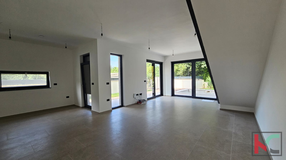 Istria, Medolino, casa bifamiliare in costruzione con piscina e giardino, garage, vicino al mare, #vendita