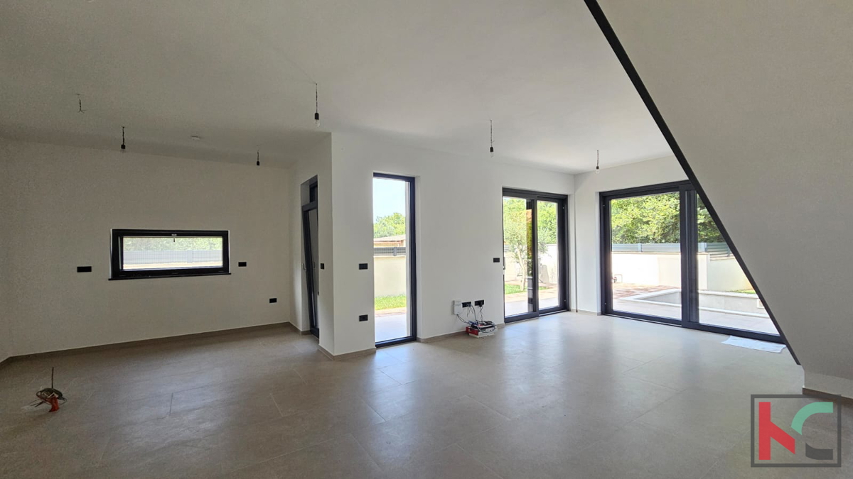 Istria, Medolino, casa bifamiliare in costruzione con piscina e giardino, garage, vicino al mare, #vendita