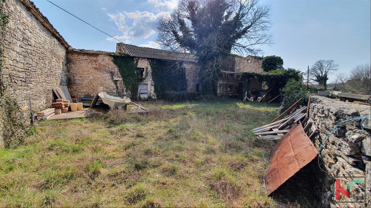 Istria - Barban, 4 vecchie case in un ampio giardino