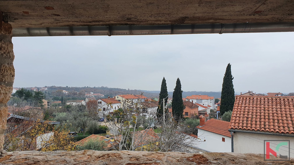 Istria, casa in pietra nelle vicinanze di Rovigno, 120m2, in fase di alto roh-bau con vista mare, #vendita