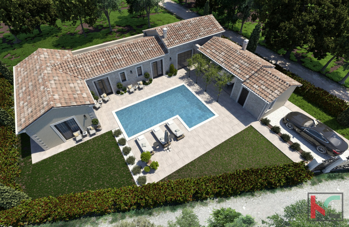 Istria, Antignana, villa in pietra in costruzione 170m2, #vendita