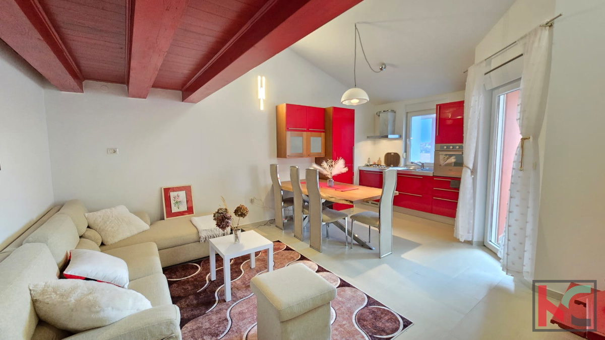 Istria, Valbandon, appartamento 59,01 m2, 1 camera da letto + bagno, due posti auto e balcone #vendita