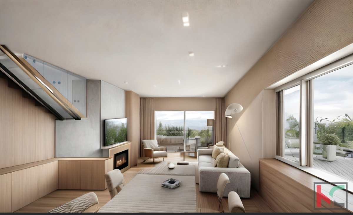 ISTRA, LIŽNJAN CASA MODERNA, VISTA MARE, #VENDITA