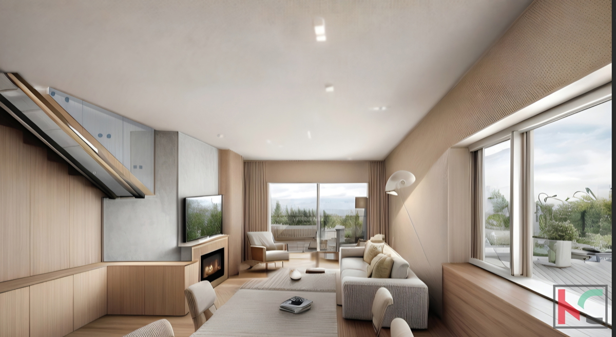 ISTRA, LIŽNJAN CASA MODERNA, VISTA MARE, #VENDITA