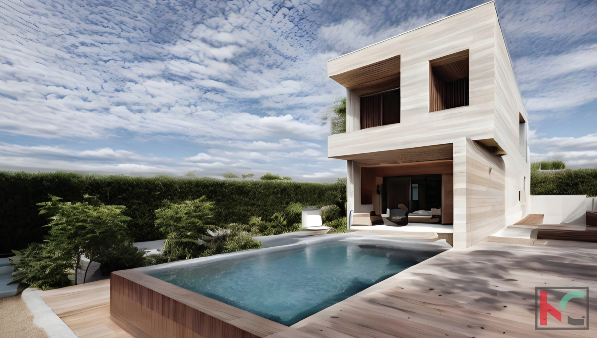 ISTRA, LIŽNJAN CASA MODERNA, VISTA MARE, #VENDITA