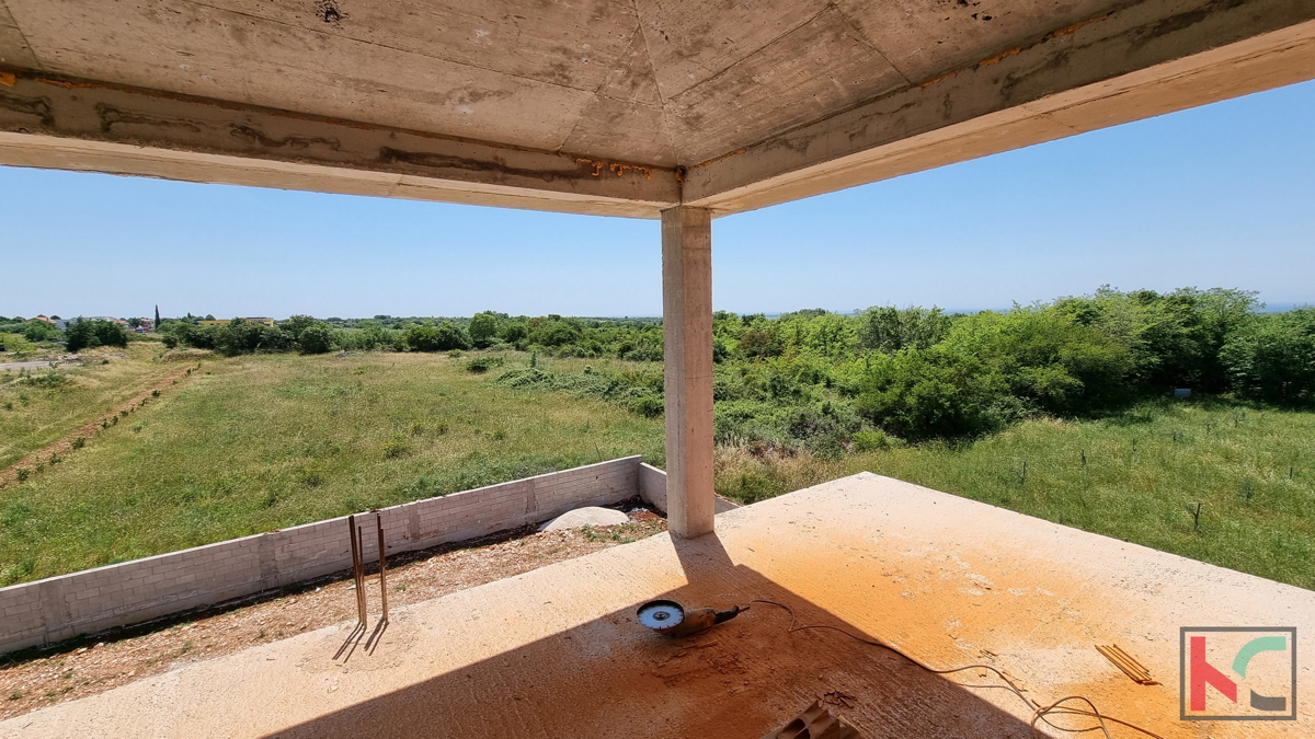 Istria, Dignano, Due ville in costruzione con piscine e vista mare