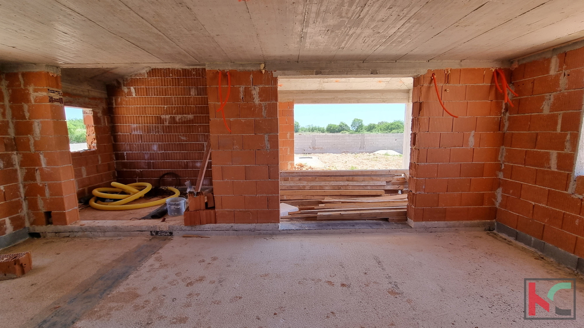 Istria, Dignano, Due ville in costruzione con piscine e vista mare