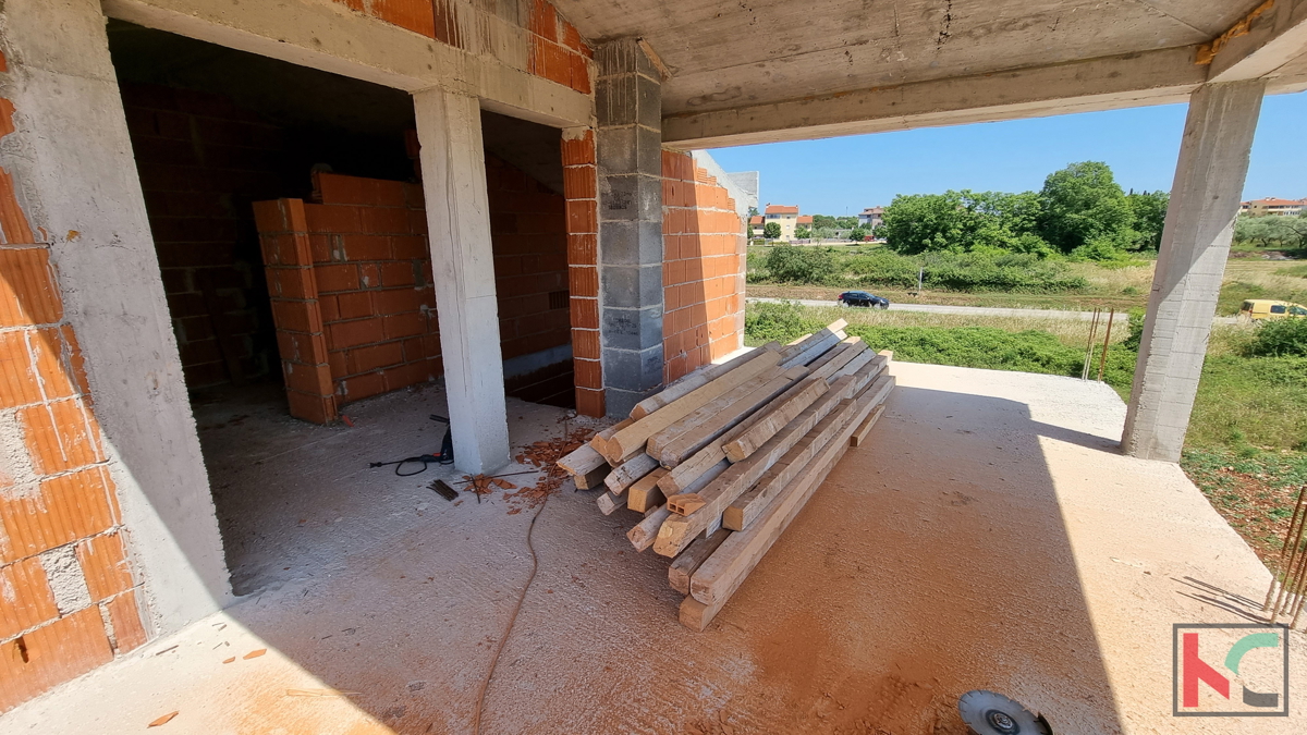 Istria, Dignano, Due ville in costruzione con piscine e vista mare