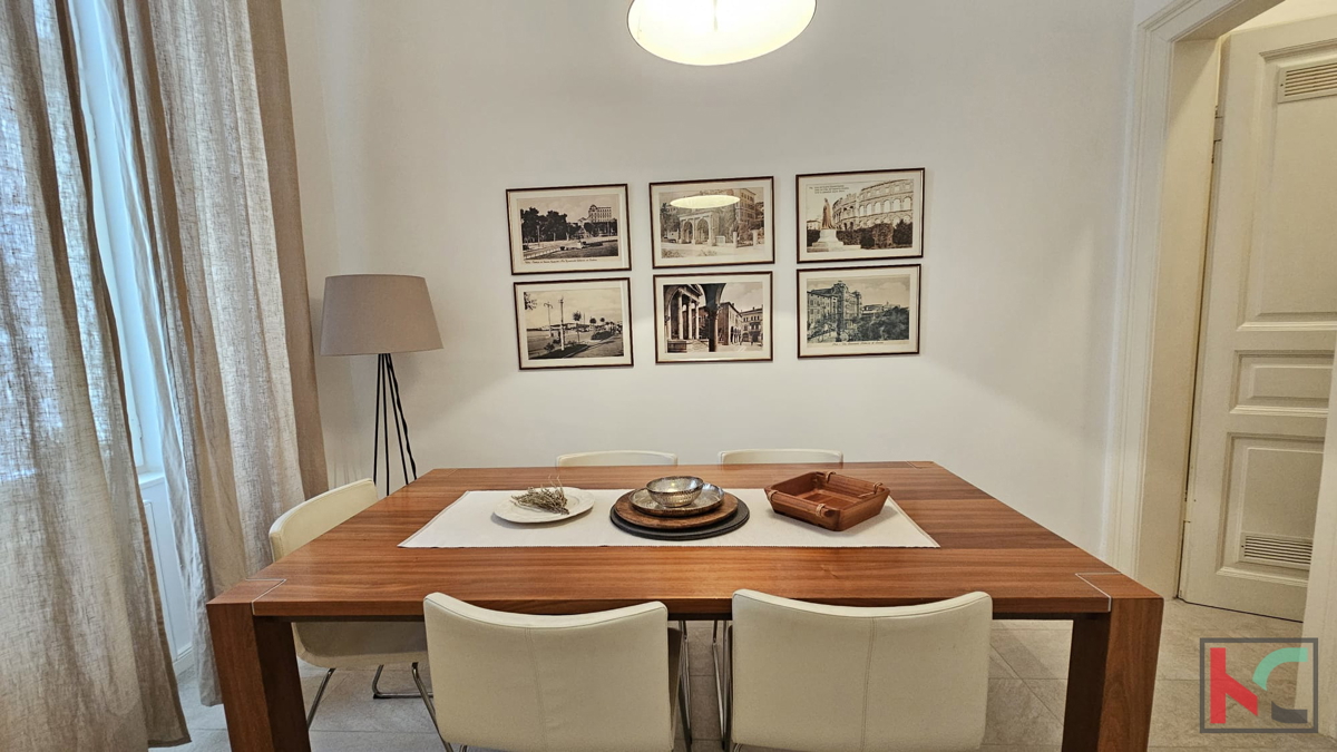 Istria, Pola, appartamento 76,42m2, centro, villa austro-ungarica, vista mare, vicino all'Arena di Pola, #vendita