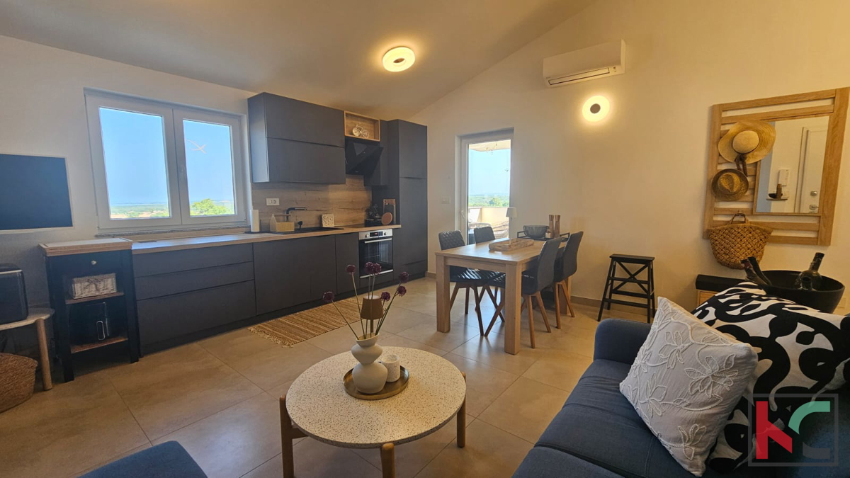 Istria, Peroj, appartamento 60,94 m2 in un nuovo edificio in una posizione tranquilla, vista mare, #vendita