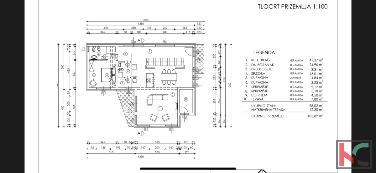 Istria, Orbanići, villa arredata di design moderno in costruzione 194m2