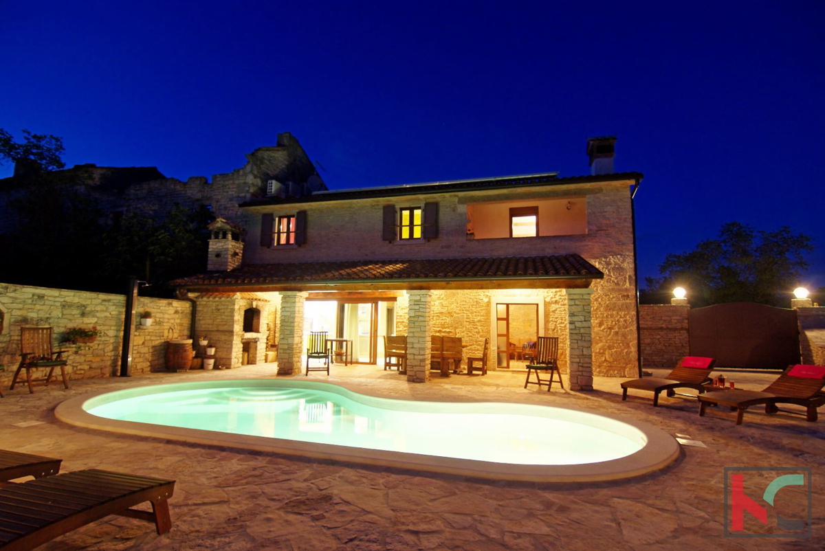 Istria, Barban, villa in pietra d'Istria con piscina, #vendita