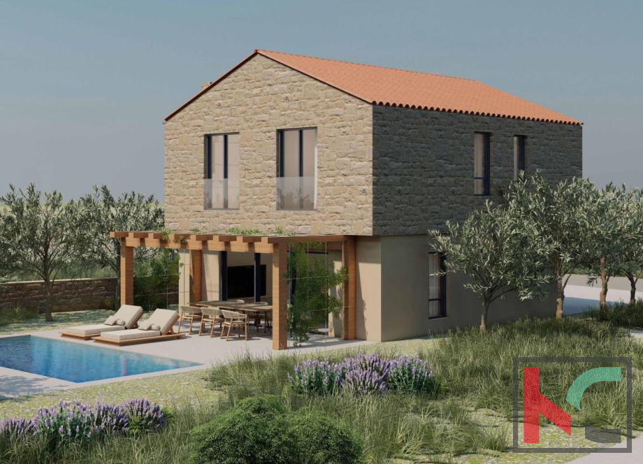 Istria, Sanvincenti, terreno edificabile 547m2 con permesso di costruzione valido, #vendita