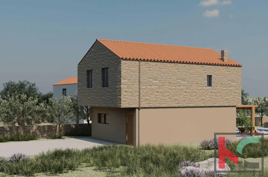 Istria, Sanvincenti, terreno edificabile 547m2 con permesso di costruzione valido, #vendita