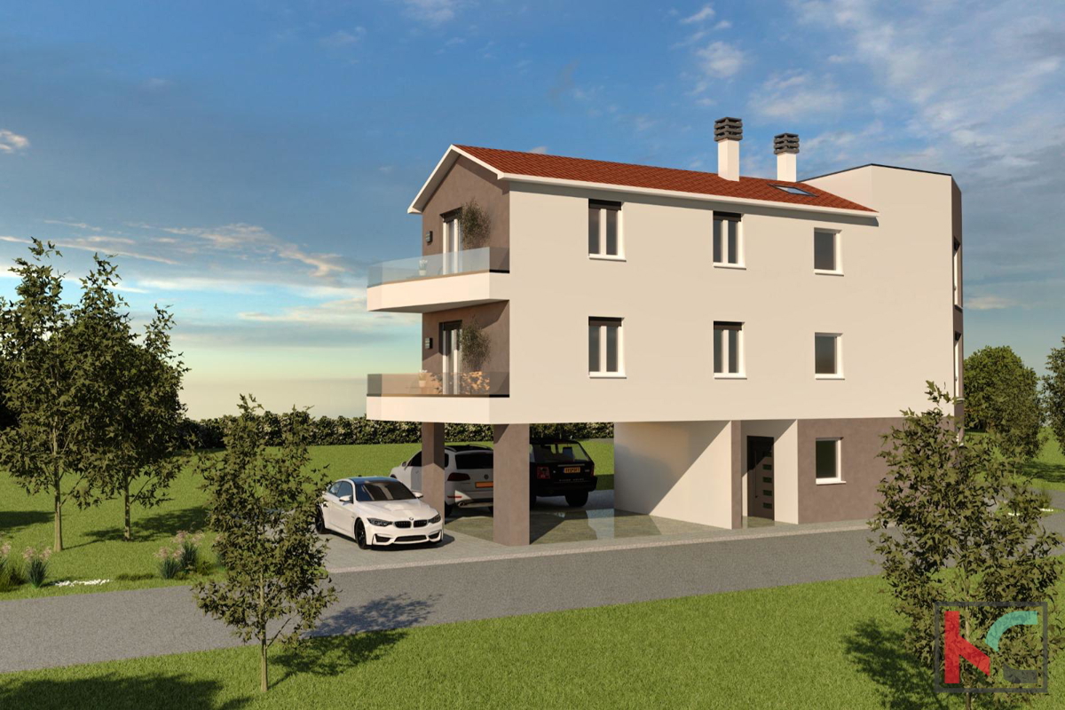 Pola, appartamento 62.51m2 2SS+DB con garage in una nuova costruzione, #vendita