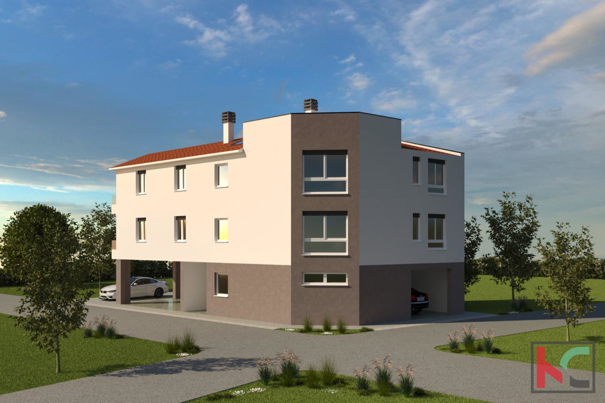 Pola, appartamento 62.51m2 2SS+DB con garage in una nuova costruzione, #vendita