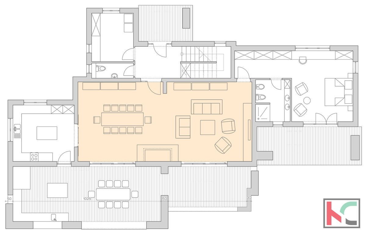 Istria - Juršić bella villa 400m2 su un ampio giardino / piscina 60m2