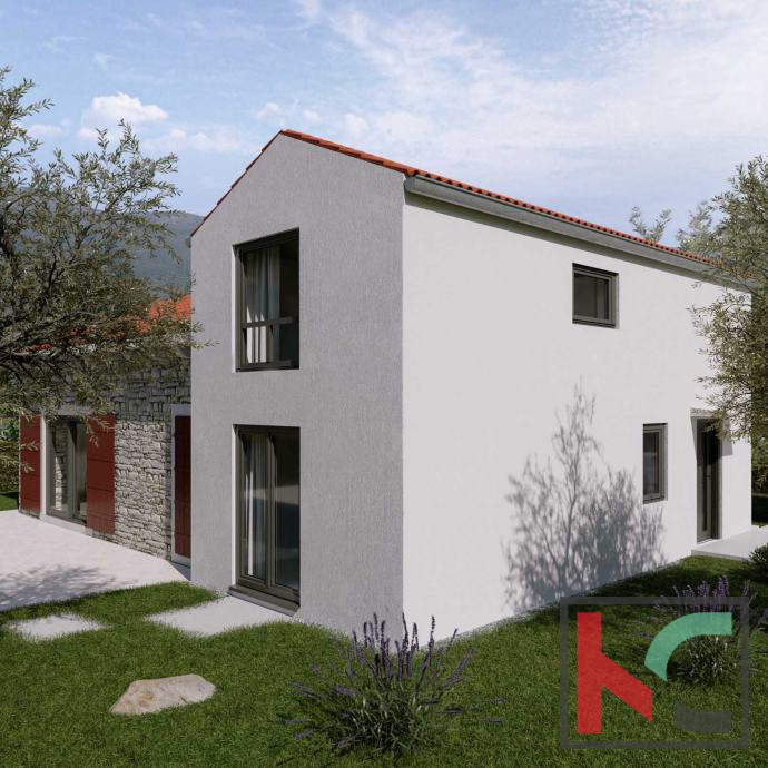 Istria, Sanvincenti, casa con piscina 111m2 in costruzione, chiavi in ​​mano, #vendita