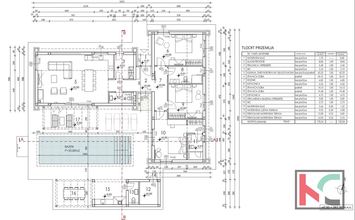 Istria, Svetvinčenat, terreno 760m2 con permesso di costruzione e progetto, #vendita