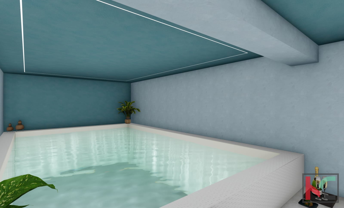 Pazin, una bella casa nel centro della città di 118m2, con piscina coperta e wellness, #vendita