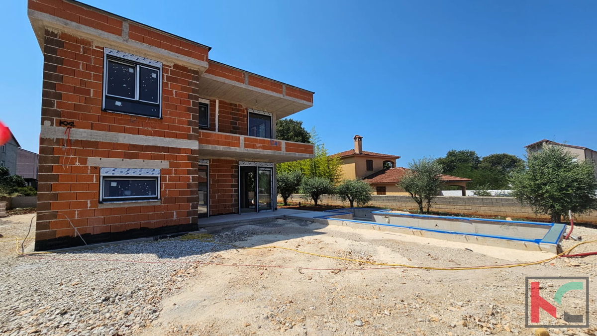 Istria, Medolino, casa bifamiliare in costruzione con piscina e giardino, garage, vicino al mare, #vendita