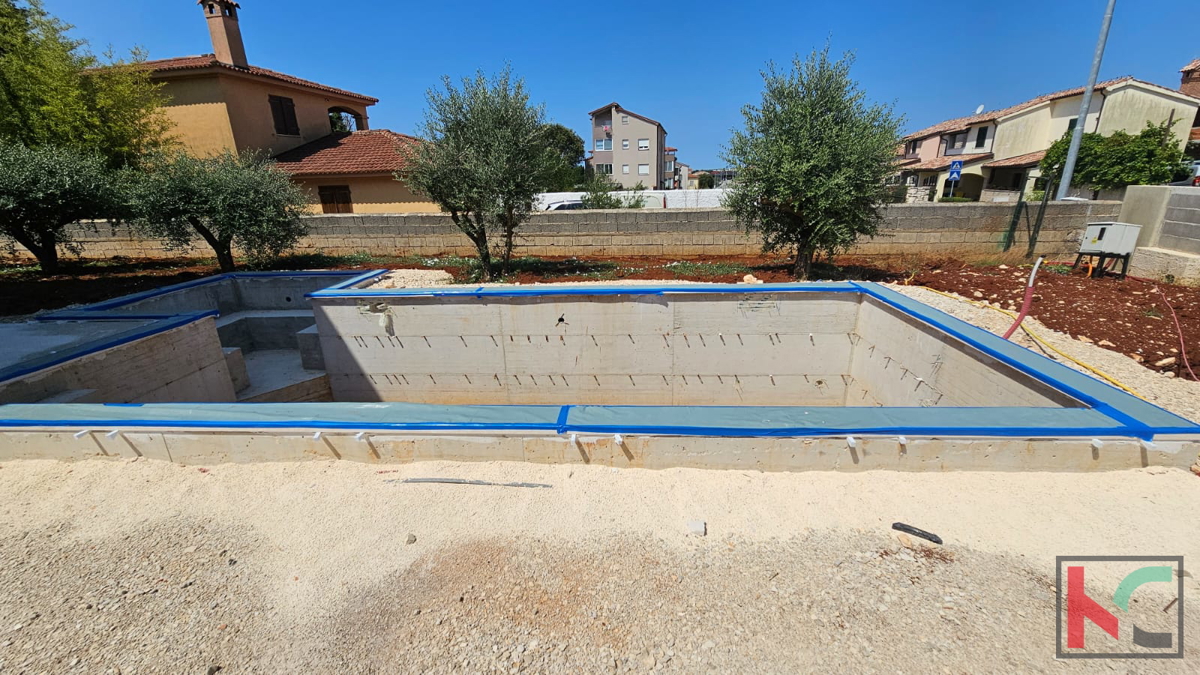 Istria, Medolino, casa bifamiliare in costruzione con piscina e giardino, garage, vicino al mare, #vendita