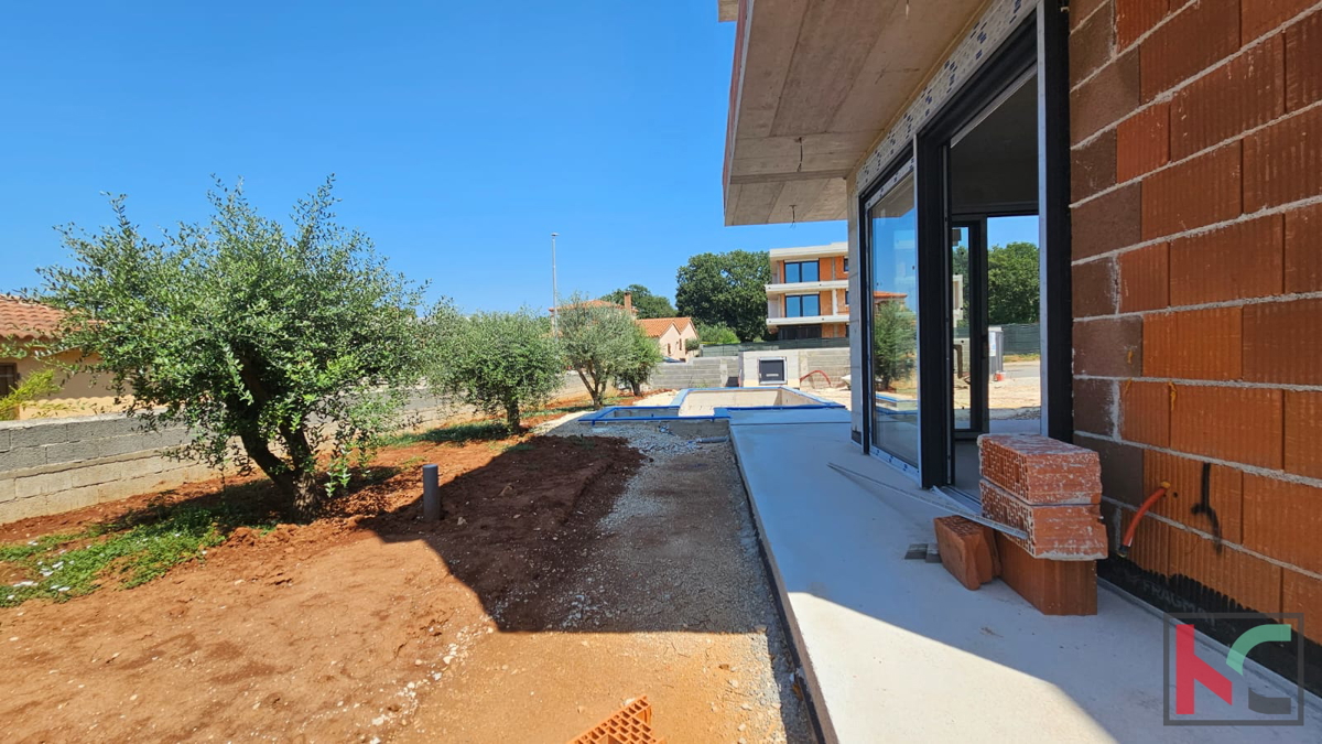 Istria, Medolino, casa bifamiliare in costruzione con piscina e giardino, garage, vicino al mare, #vendita