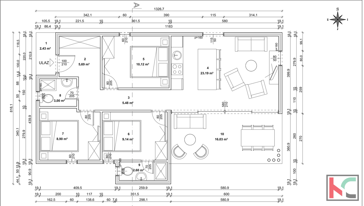 Istria, vicino a Gimino, nuova casa con piscina, #vendita