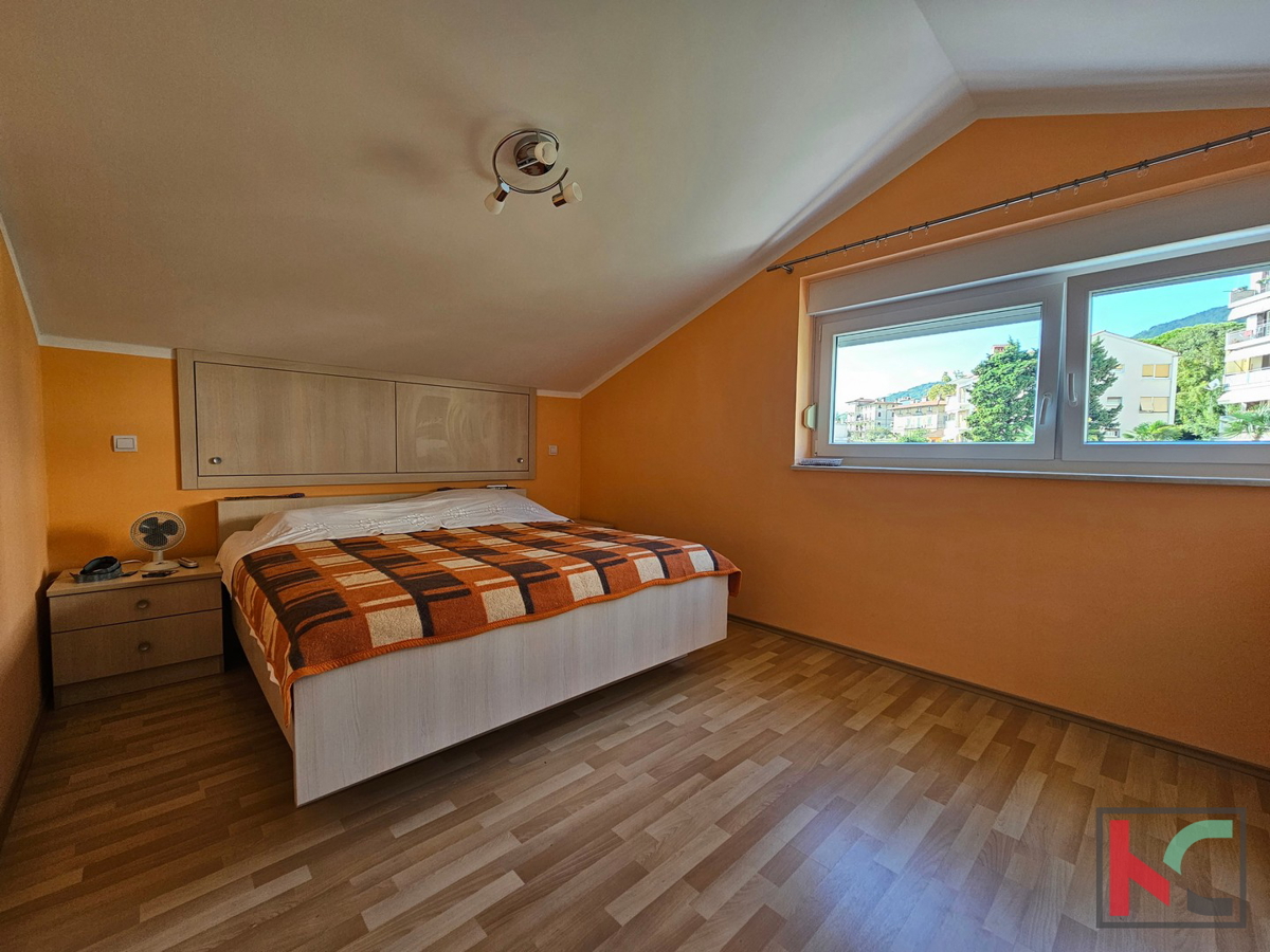 Abbazia, Lovran, appartamento 73,99m2, 2 camere da letto, balcone, bellissima vista sul mare, #vendita