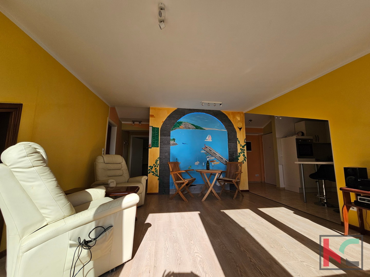 Abbazia, Lovran, appartamento 73,99m2, 2 camere da letto, balcone, bellissima vista sul mare, #vendita