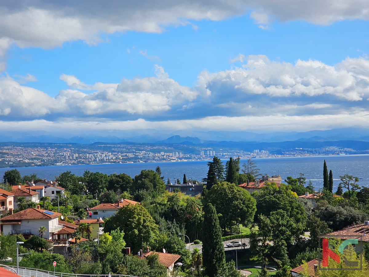 Abbazia, Lovran, appartamento 73,99m2, 2 camere da letto, balcone, bellissima vista sul mare, #vendita