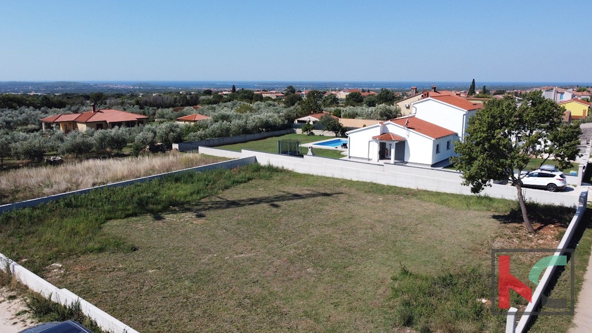 Istria, Gallesano, terreno edificabile 1000 m2 con vista mare, #vendita