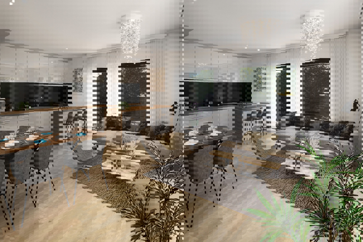 Zadar–Zaton – Appartamento moderno con terrazza sul tetto, a 80 m dalla spiaggia