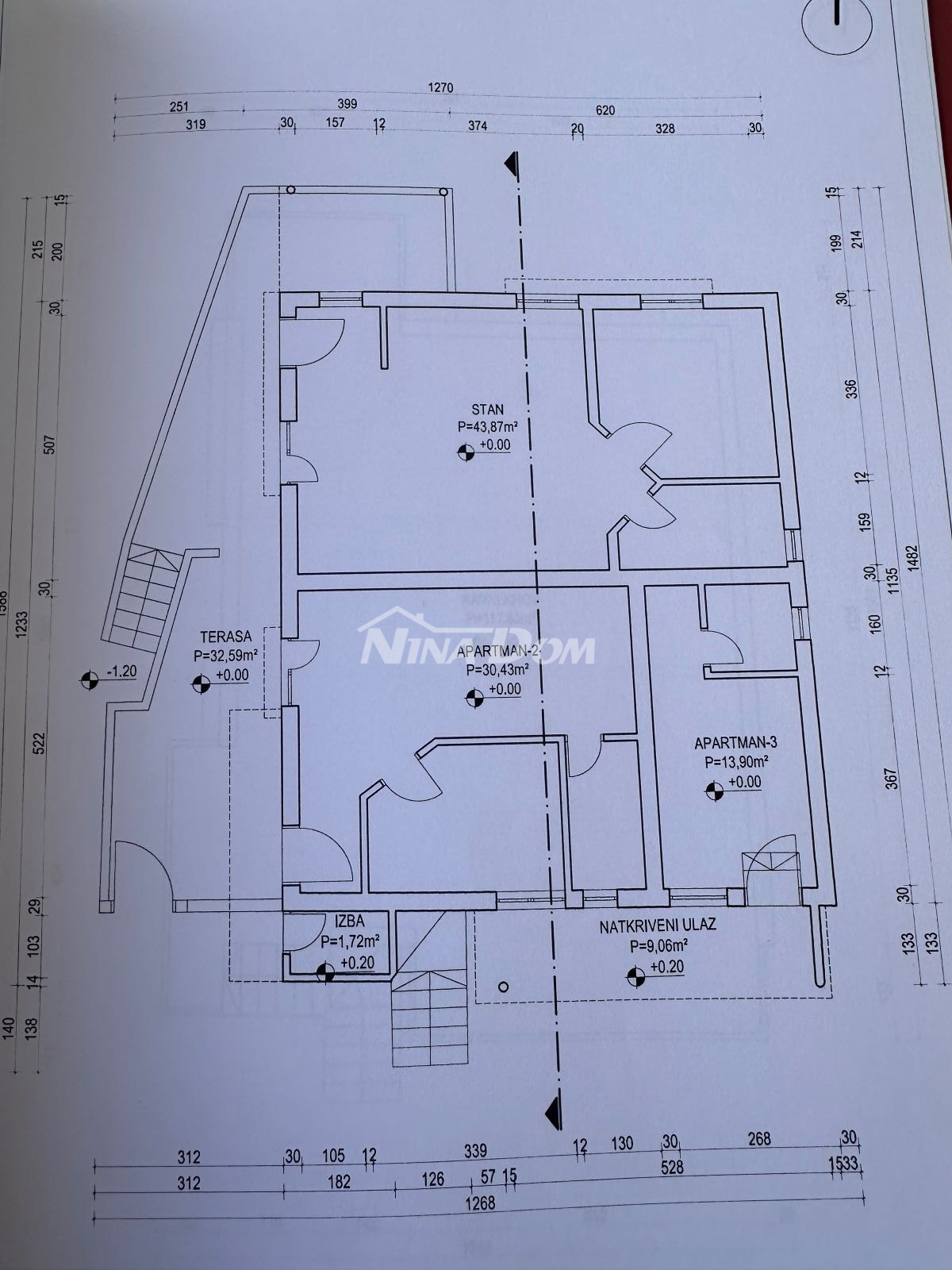 Casa con appartamenti a Drage, 4 unità + possibilità di ampliamento