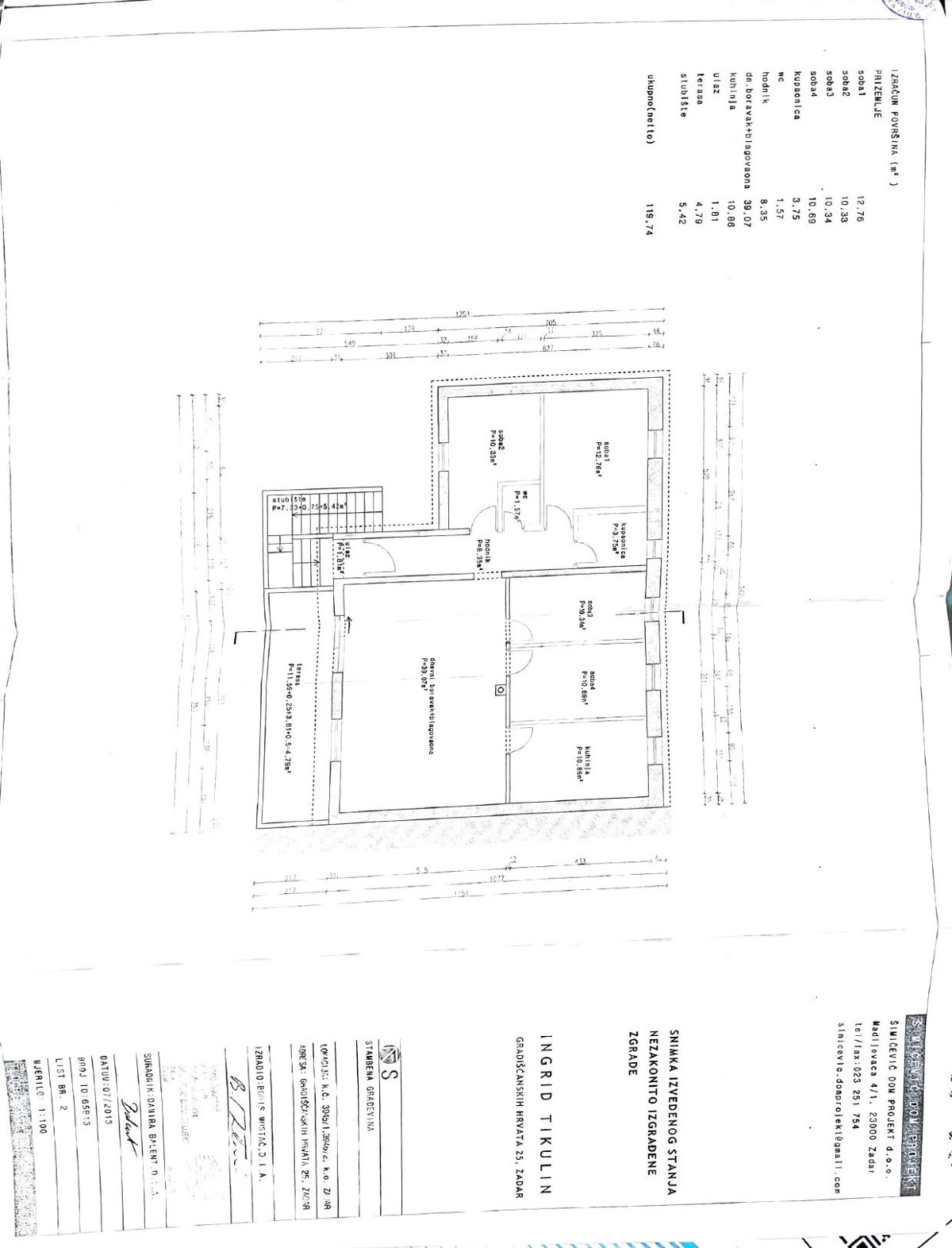 Palazzina a 100 metri dalla sala Višnjik Zadar