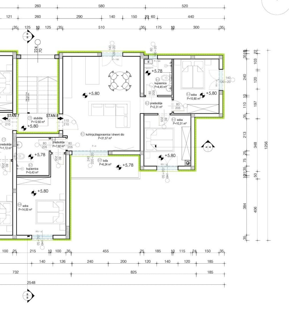 Višnjik | Appartamento di nuova costruzione con terrazza sul tetto 117 m²