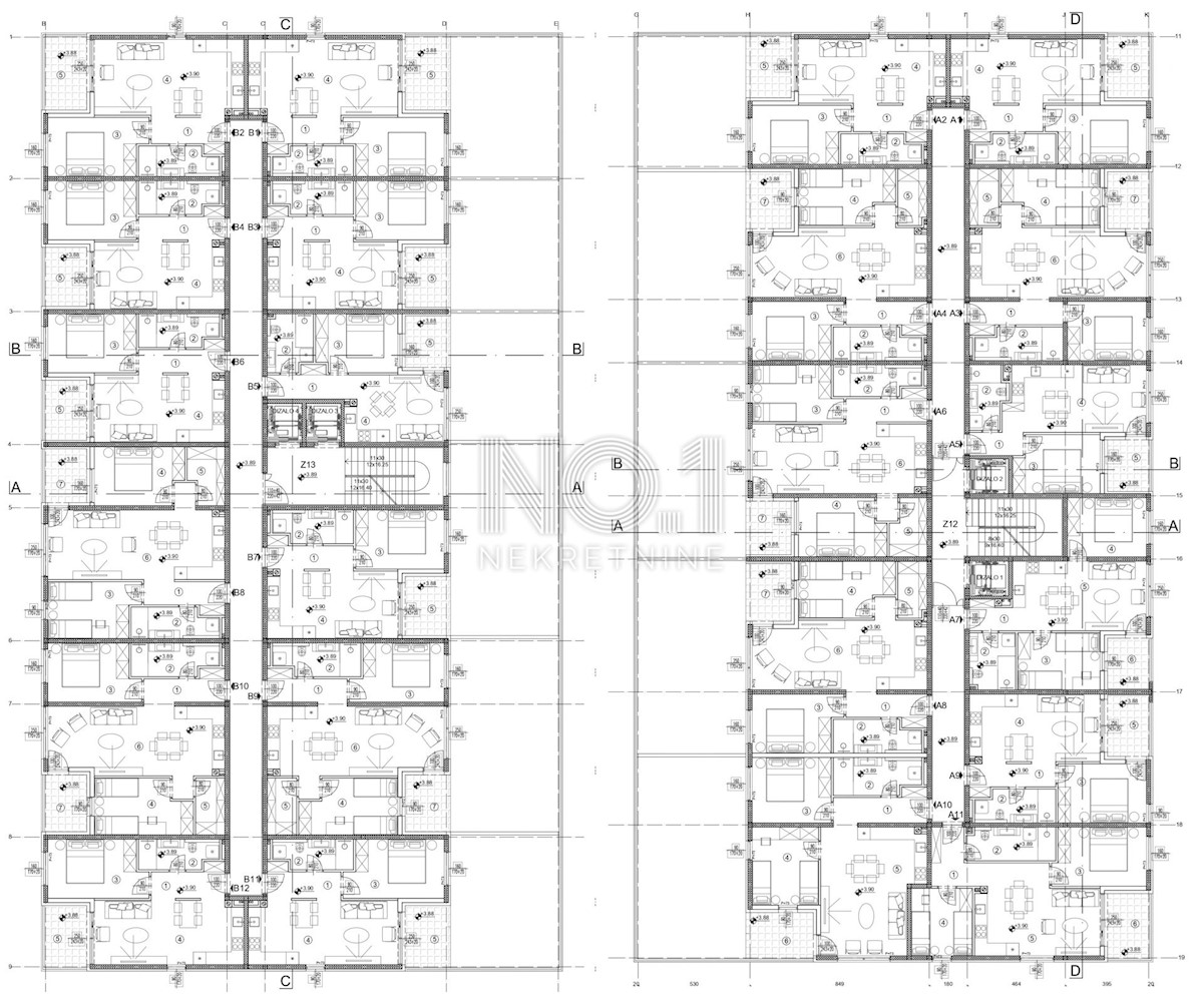 Appartamento Srdoči, Rijeka, 43,43m2