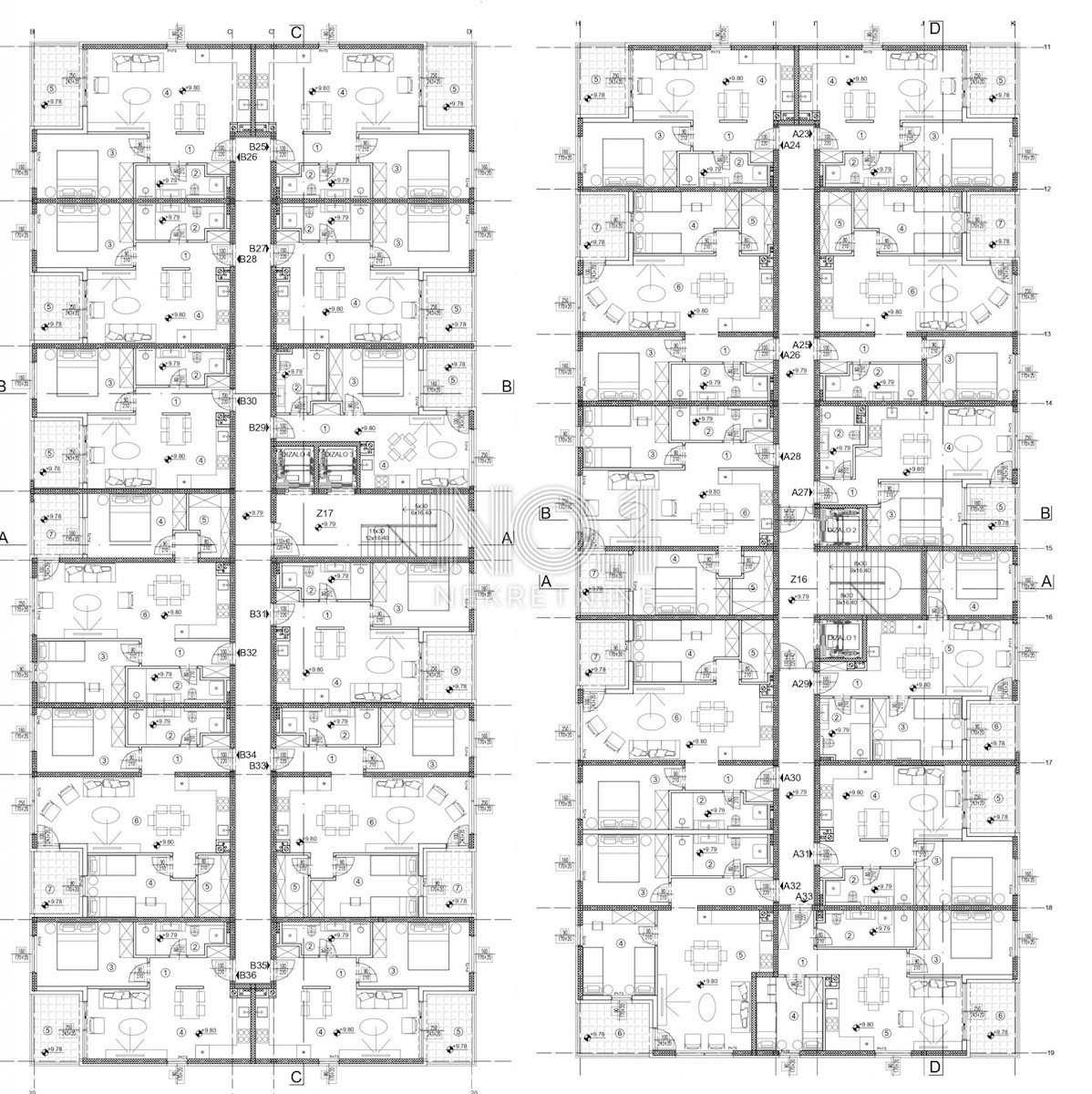 Appartamento Srdoči, Rijeka, 43,43m2