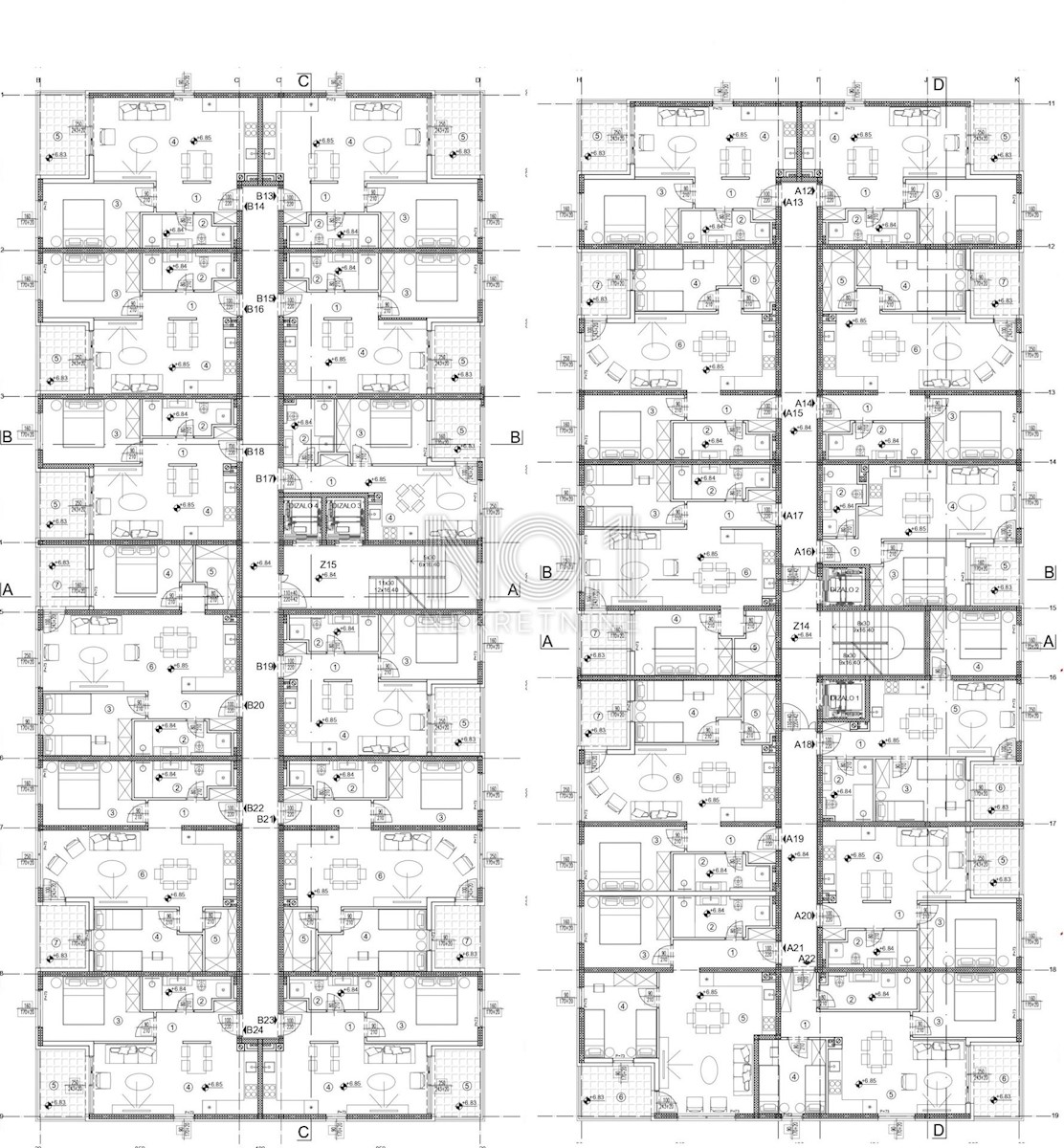 Appartamento Srdoči, Rijeka, 43,43m2