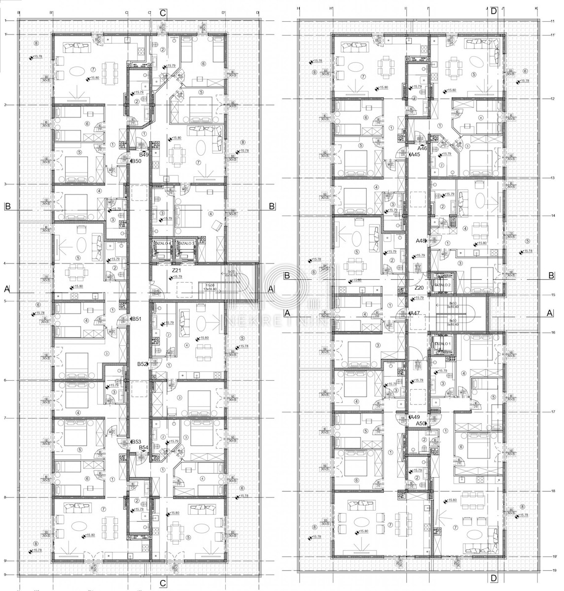 Appartamento Srdoči, Rijeka, 43,43m2