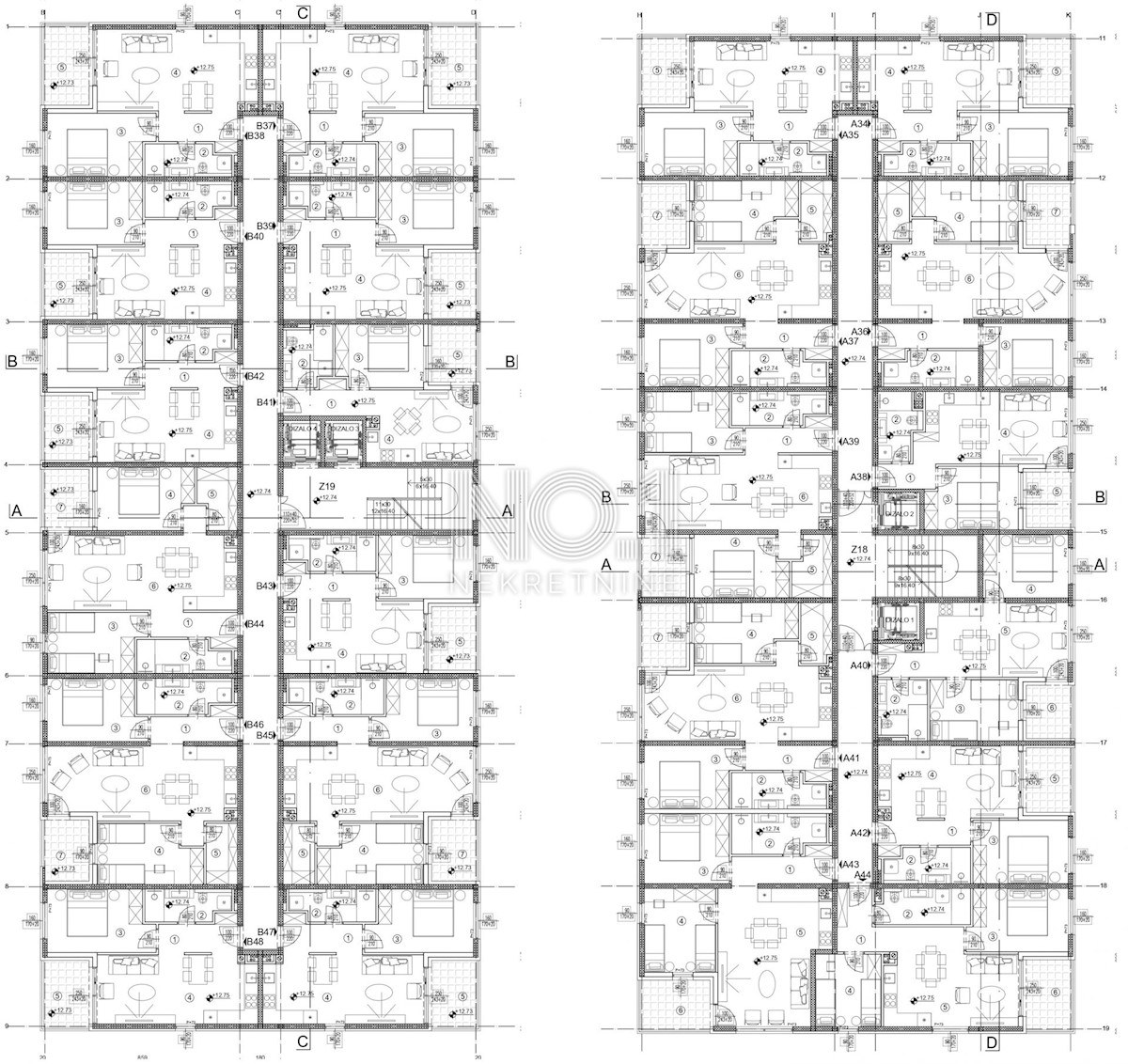 Appartamento Srdoči, Rijeka, 43,43m2