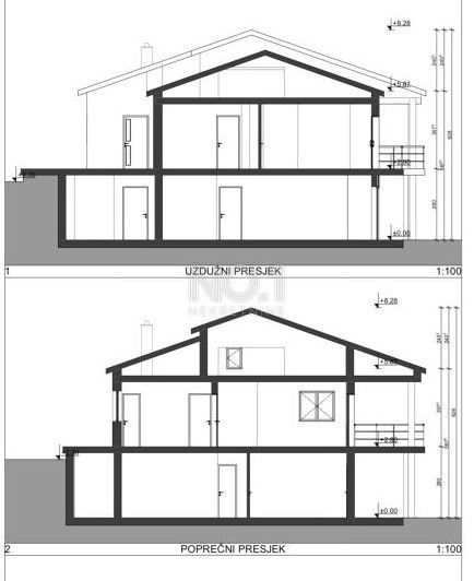 Smrika - vendita di una casa bifamiliare con vista sul mare